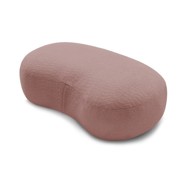 Ružičasti tabure od bouclé tkanine Saint-Germain – Bobochic Paris-image-4