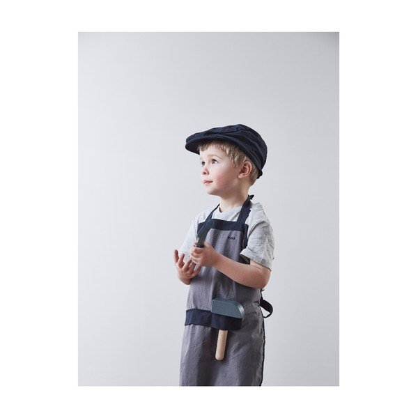Siva dječja radna pregača s kapom Flexa Play Builder´s Costume-image-2