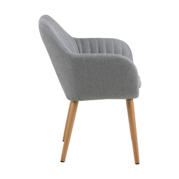 Svjetlosiva stolica za blagovaonicu Actona Emilia-image-1