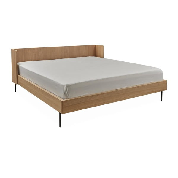 Bračni krevet u dekoru hrasta 160x200 cm Wrap - Bonami Selection-image-2