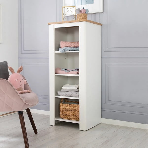 Bijela dječja biblioteka 49x116 cm Ava – Roba-image-1