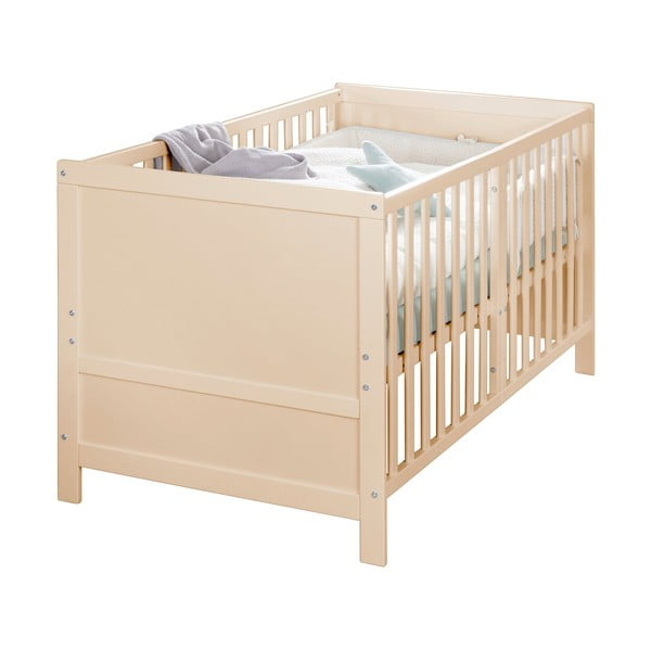 Dječji krevet s podesivom visinom 70x140 cm u prirodnoj boji Easy Sleep – Roba-image-3