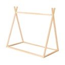 Dječji krevet u obliku kućice 70x140 cm u prirodnoj boji Montessori – Roba