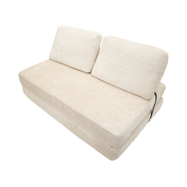 Bijela sklopiva sofa od bouclé tkanine 150 cm Faster – Mauro Ferretti-image-4