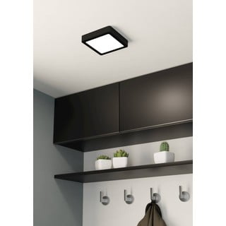Crna LED stropna svjetiljka 16x16 cm FUEVA 5 – EGLO