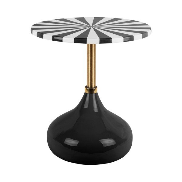 Metalni okrugli pomoćni stol ø 41 cm Candy Swirl – Leitmotiv