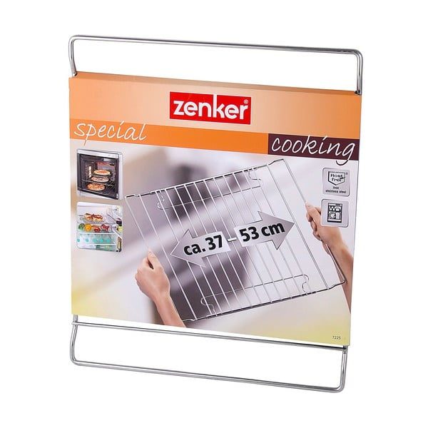 Podesiva rešetka od nehrđajućeg čelika za pećnicu Zenker Bake, 37 - 57 x 32,5 cm-image-2