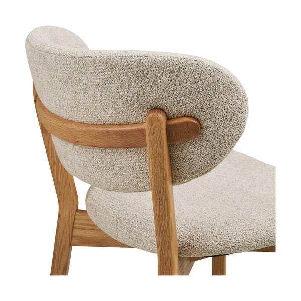 Bež/u prirodnoj boji podstavljena blagovaonska stolica Dunkirk – House Nordic-image-3