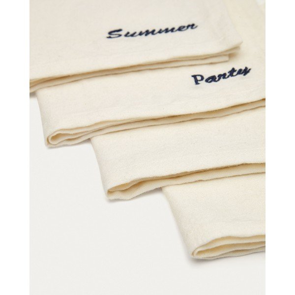 Tekstilni ubrusi u setu 4 kom 40x40 cm Vallcanera – Kave Home-image-3