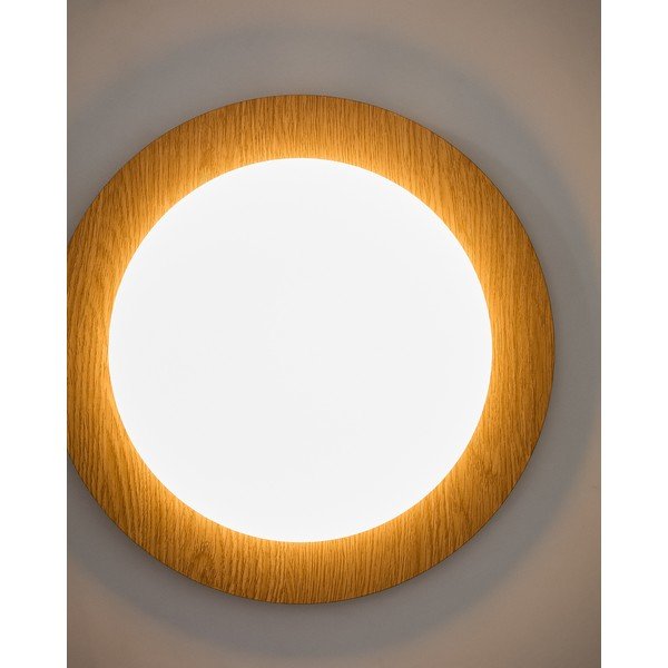 Metalna LED zidna lampa u prirodnoj boji ø 40 cm Novae – Kave Home-image-2