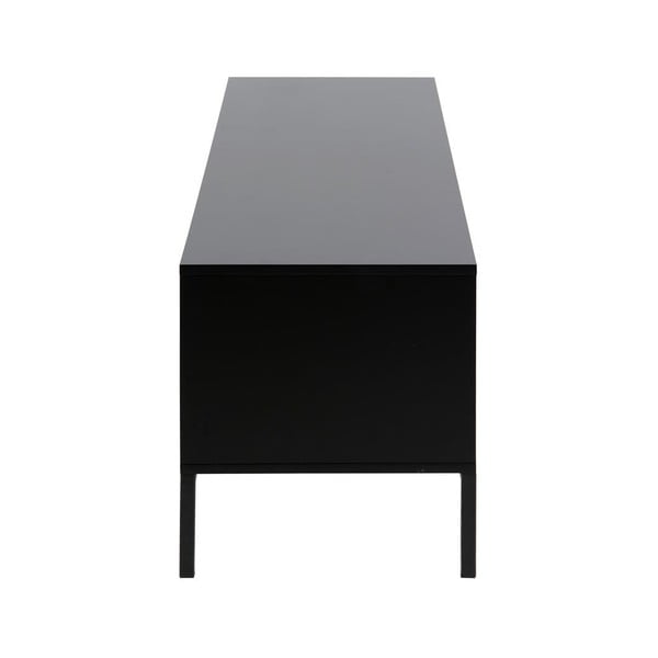 Crna/u prirodnoj boji TV komoda u dekoru hrasta 140x45 cm Seaford – Actona-image-4