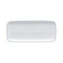 Bijeli dugi pladanj od kamenine Costa Nova Pearl, dužina 30 cm