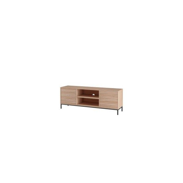 TV komoda u dekoru hrasta u prirodnoj boji 140x50 cm Celine - Støraa-image-2