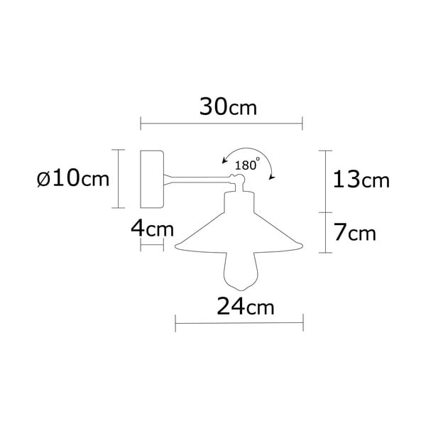 Tirkizna/u prirodnoj boji zidna lampa ø 24 cm Manavgat – Opviq lights-image-3