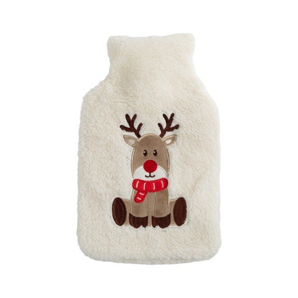 Bijeli termofor od mikropliša 1,2 l XMAS – Tiseco Home Studio