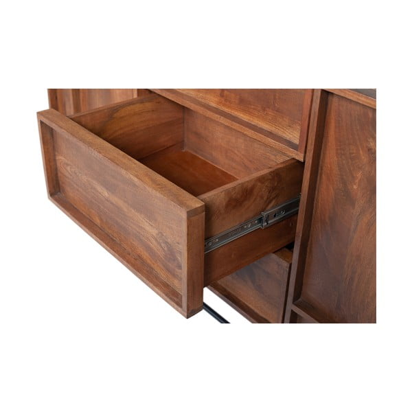 Smeđa komoda od drveta manga DRVO Forrest širine 160 cm-image-1