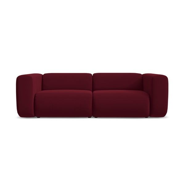Bordo baršunasti sofa 228 cm Ekahi – Makamii