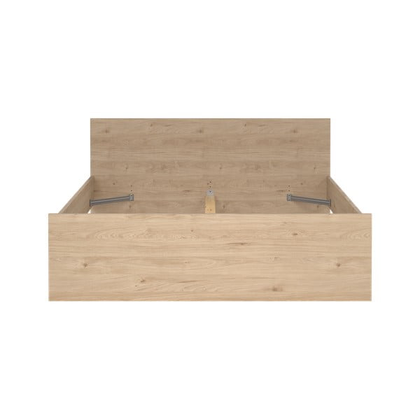 Bračni krevet u dekoru hrasta 160x200 cm u prirodnoj boji Naia – Tvilum-image-3