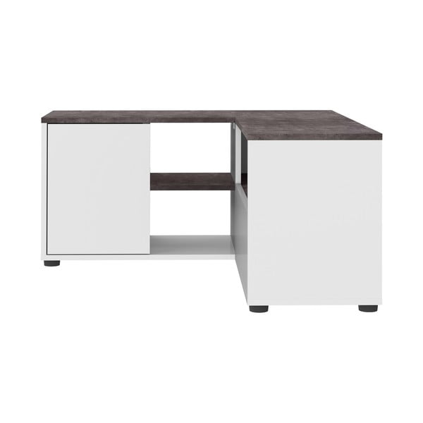 Bijela/siva TV komoda u betonskom dekoru 90x45 cm Angle – TemaHome-image-3