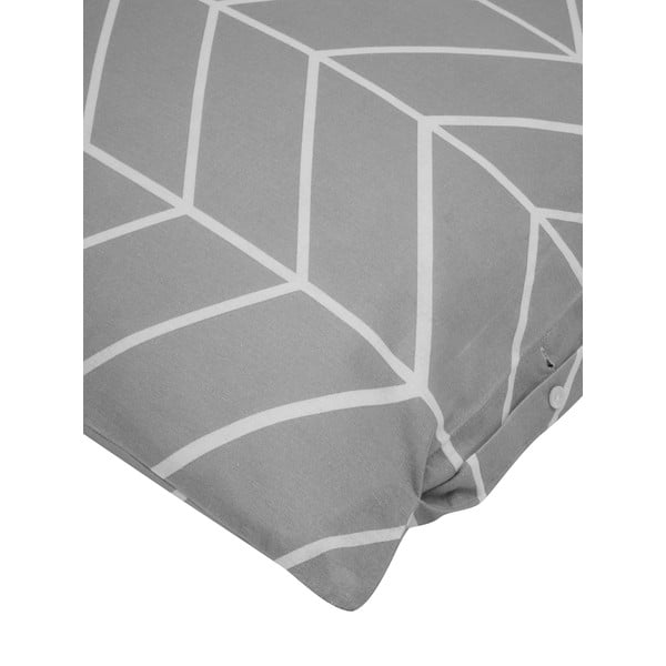 Siva flanelska posteljina za bračni krevet Westwing Collection Yule, 200 x 200 cm-image-1