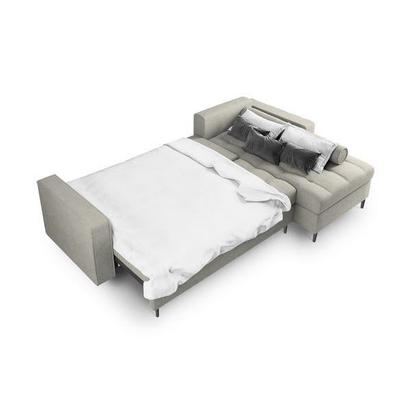 Svijetlosivi kauč na razvlačenje Milo Casa Santo, desni kut-image-4