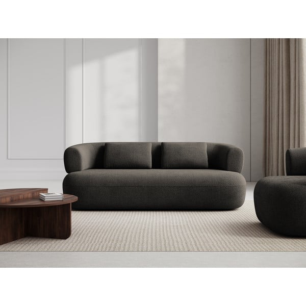 Smeđa sofa od bouclé tkanine 178 cm Jenny – Micadoni Home-image-1