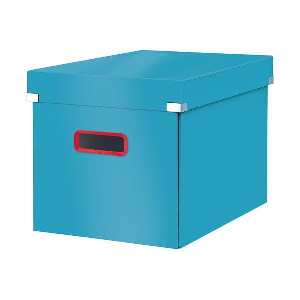 Plava kartonska kutija za pohranu s poklopcem 32x36x31 cm Click&Store – Leitz