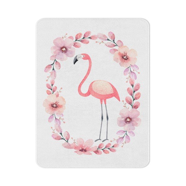 Dječji tepih OYO Kids Flower Ring Flamingo, 100 x 140 cm
