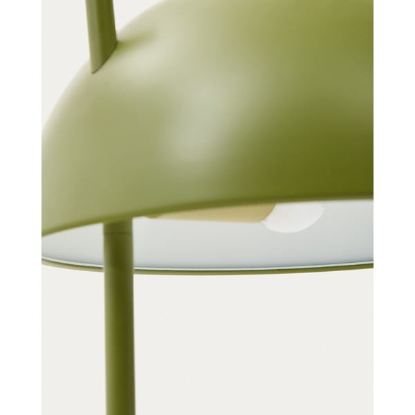 Zelena/u prirodnoj boji stojeća svjetiljka s metalnim sjenilom (visina 150 cm) Catlar – Kave Home-image-2