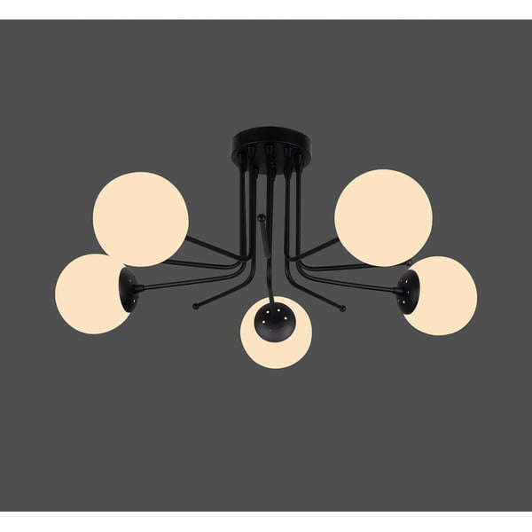 Crna stropna svjetiljka Squid Lighting Star, visina 34 cm-image-1