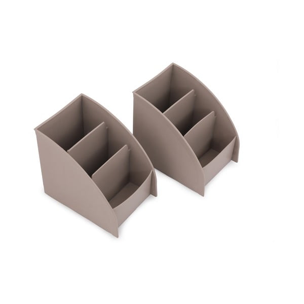 Bež plastičan kupaonski organizator za kozmetiku – Hermia-image-1