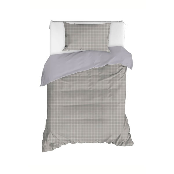 Siva produžena pamučna posteljina za krevet 160x220 cm Monte - Mijolnir