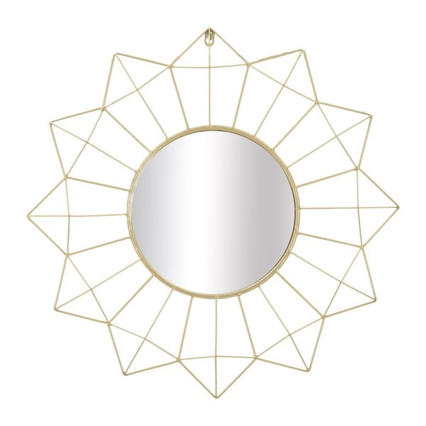 Zidno ogledalo u zlatu Mauro Ferretti Soleado, ⌀ 60 cm