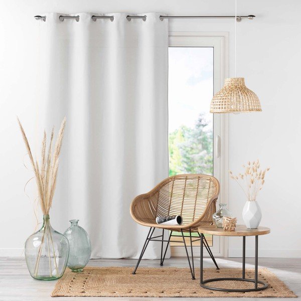 Bijela zavjesa od mikrovlakana 140x280 cm Absolu – douceur d'intérieur-image-3