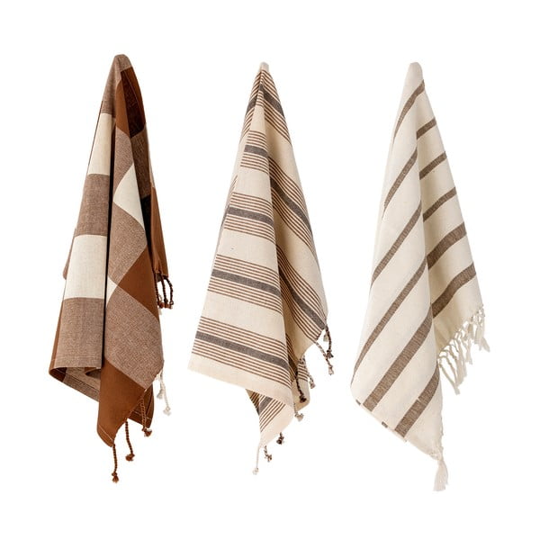 Pamučni ručnici u setu od 3 kom 70x45 cm Papaya - Bloomingville-image-2