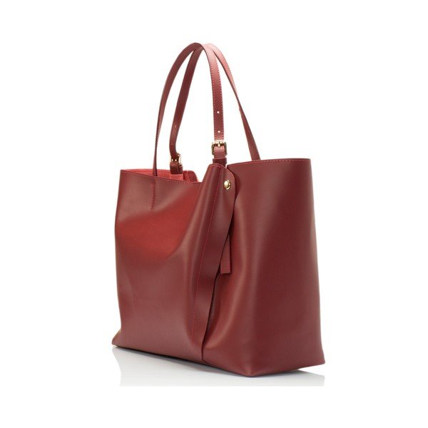 Crvena kožna torbica Lisa Minardi Eunice-image-2