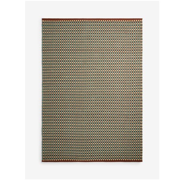 Plavozeleni ručno rađen tepih od mješavine vune 200x290 cm Ember – MADE