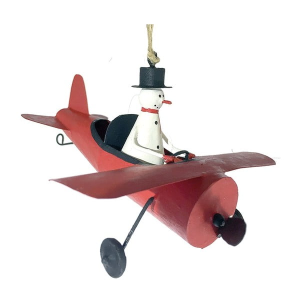 Božićni viseći ukras G-Bork Snowman in Airplane