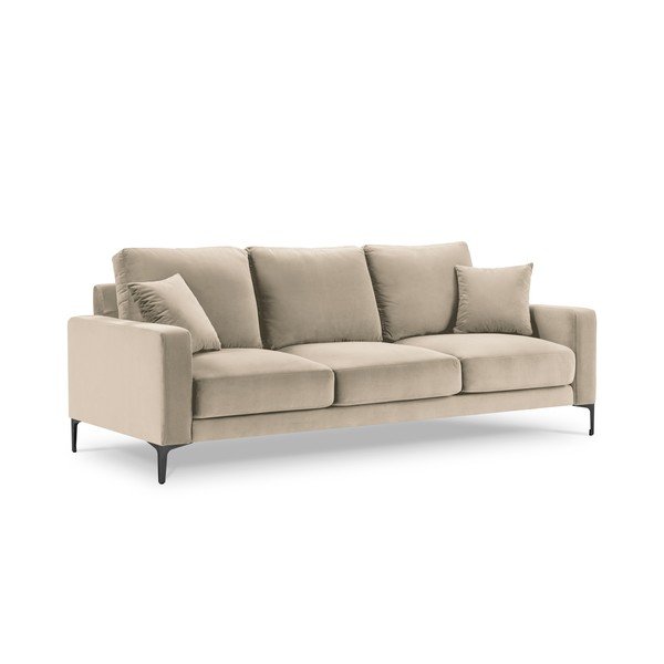 Bež baršunasti kauč Kooko Home Harmony, 220 cm-image-2