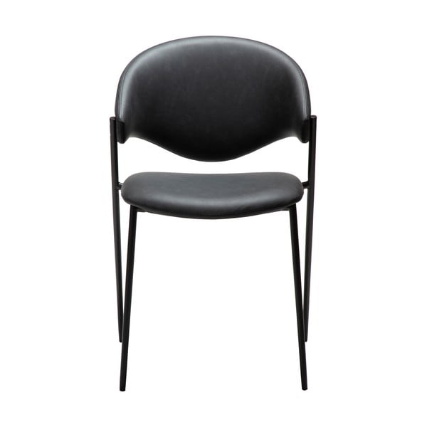 Crna blagovaonska stolica od umjetne kože Zone – DAN-FORM Denmark-image-1