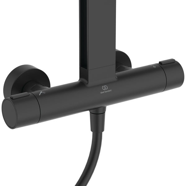 Mat crni metalni set za tuš kabinu 111 cm ALU+ – Ideal Standard-image-2