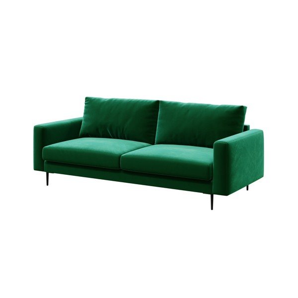 Tamnozeleni baršunasti kauč Devichy Levie, 222 cm-image-2