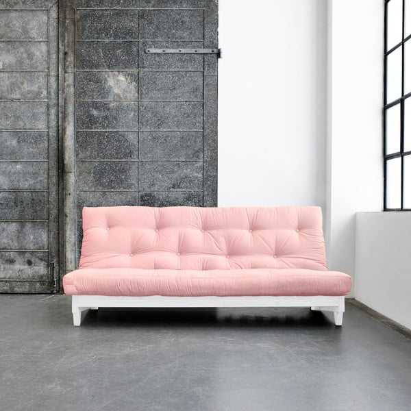 Sofa na razvlačenje Karup Fresh White / Pink Peonie