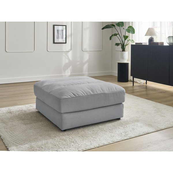 Svijetlo sivi baršunast tabure Sierra – Bobochic Paris-image-1