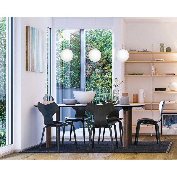 Bijela/u srebrnoj boji viseća svjetiljka sa staklenim sjenilom ø 20 cm RONDO – EGLO-image-4