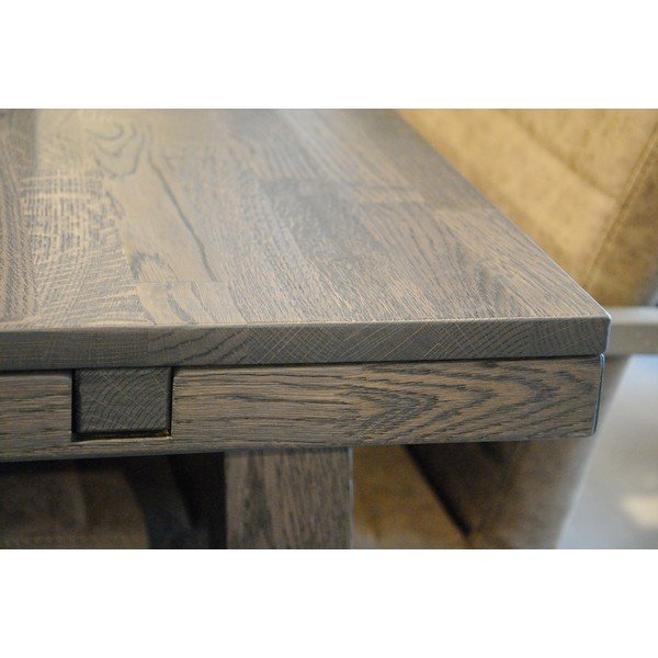 Blagovaonski stol od tamnosmeđeg hrasta Rowico Brooklyn, 170 x 95 cm-image-2