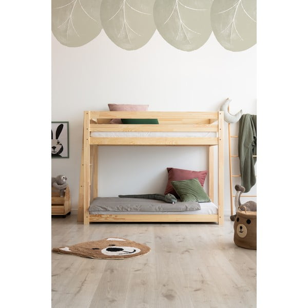 Dječji krevet na kat od borovine 90x190 cm CLPB - Adeko-image-2