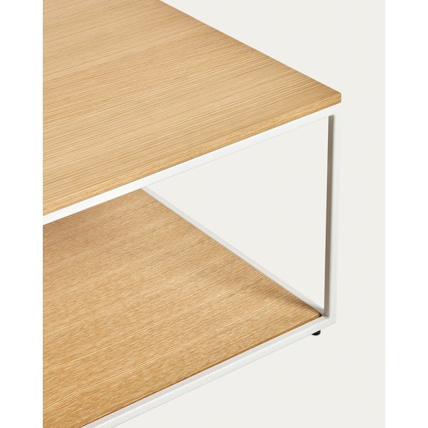 Stolić za kavu s pločom stola u dekoru hrasta u svijetloj prirodnoj boji 60x110 cm Yoana – Kave Home-image-2