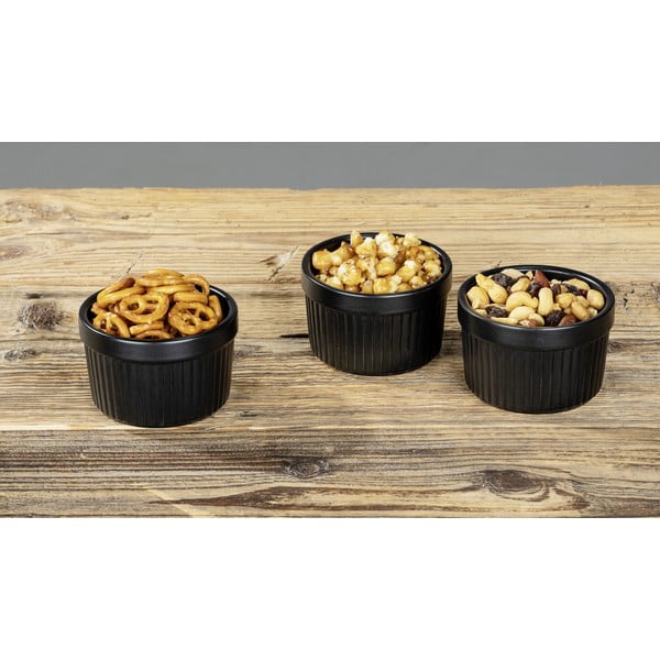 Crne keramičke posude za posluživanje u setu 3 kom ø 8 cm Ewi – Wenko-image-1