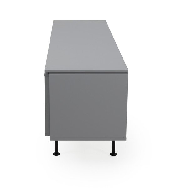 Tenzo Plain siva komoda širine 180 cm-image-4